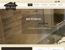 Tablet Screenshot of palava-ubytovani.com